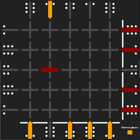 One infinite loop in the game of Squadro